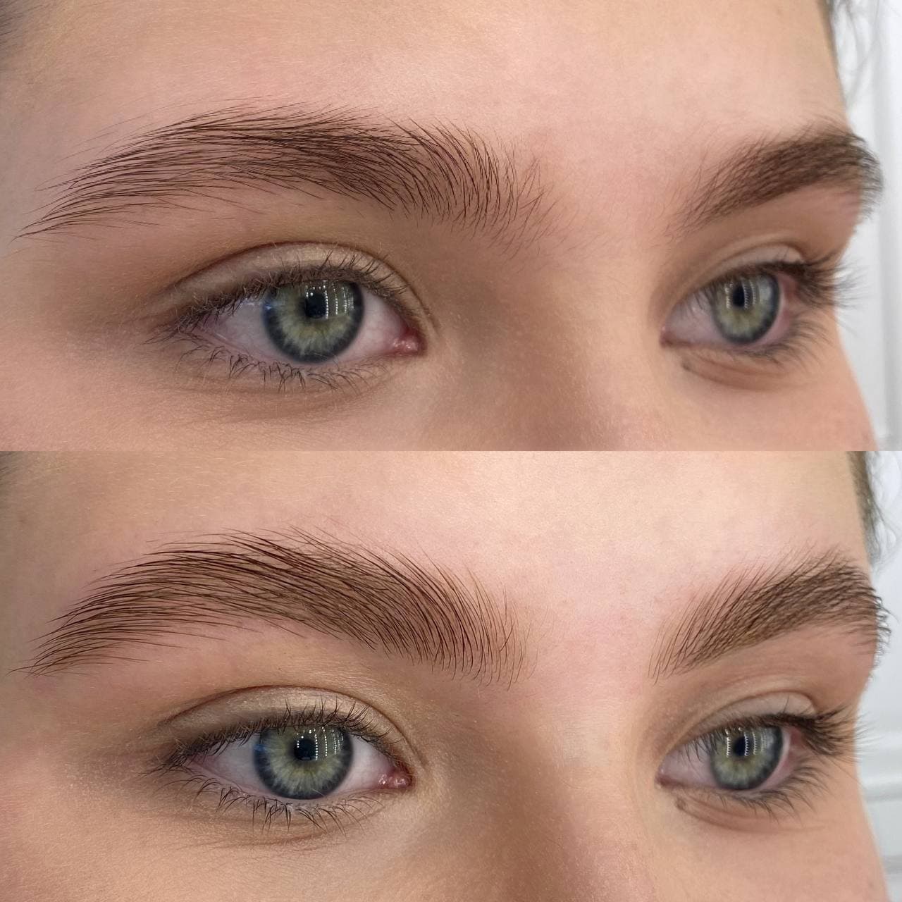 Eyebrow lamination and correction